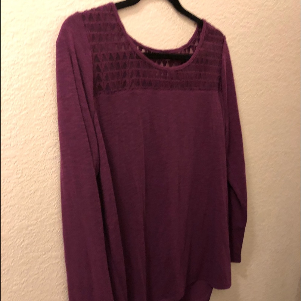 Burgundy blouse